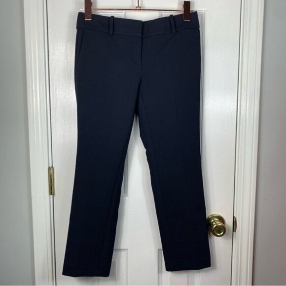 Ann Taylor Petite Devin Fit Dress Pants Navy Size 00P - Picture 1 of 5